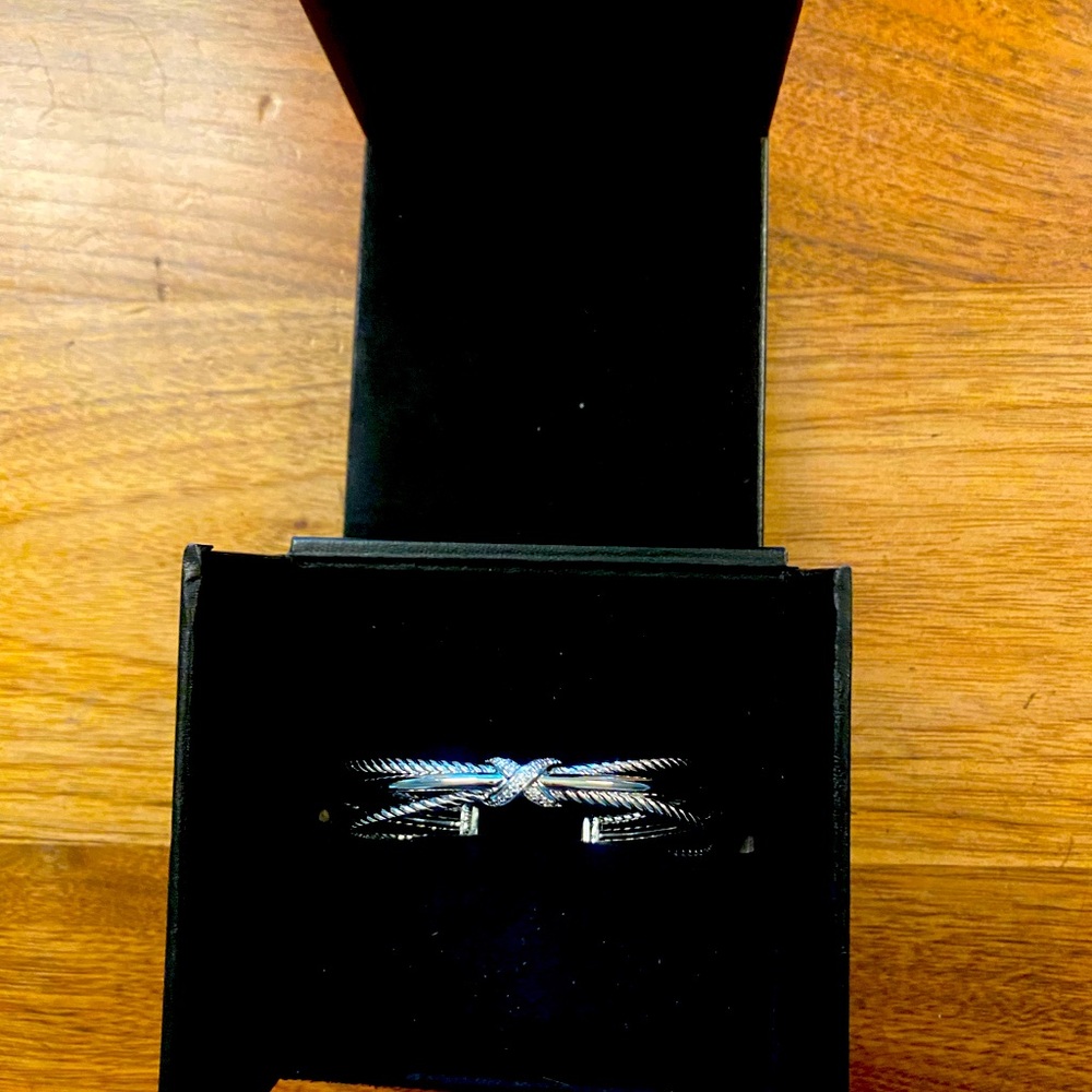 David Yurman Crossover X Bracelet with Diamonds NEW